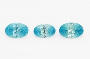 Голубой Циркон комплект 2,00 карат