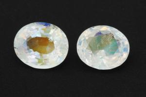 Радужный Лунный камень пара 2,76 карат